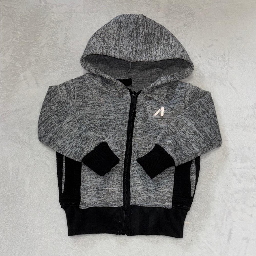 Gray quick dry zip up Hoodie